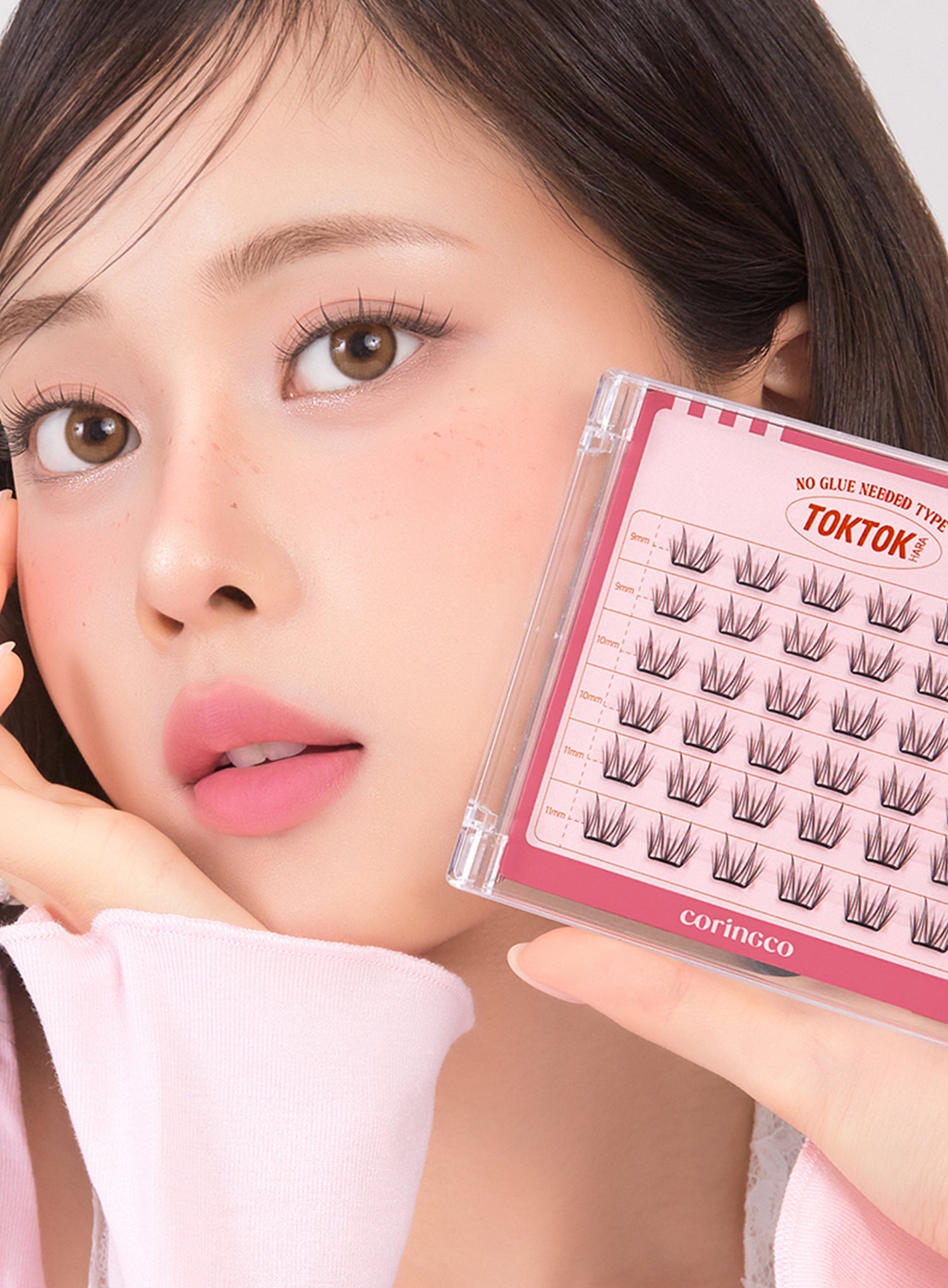 TOKTOKHARA No Glue Eyelash - Light (36pcs-90pcs)