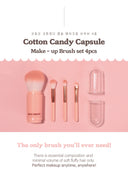 Cotton Candy Capsule Brush Set 4pcs (80g)