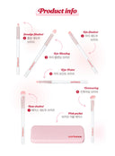 Pink Pocket Eye Brush Set