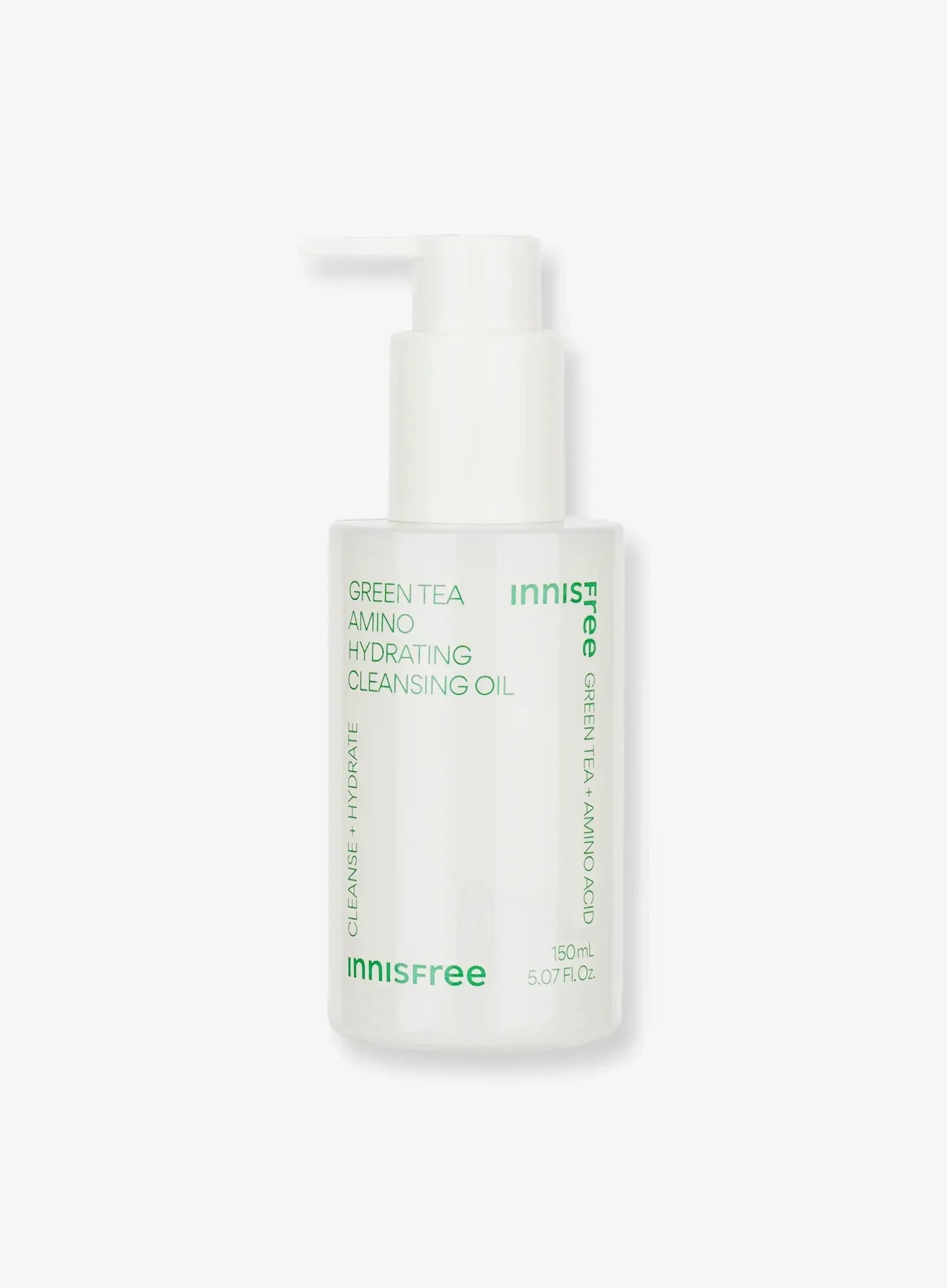 Innisfree Green Tea Amino Hydrating Cleansing Oil bottle — K-beauty first cleanse for removing SPF and makeup