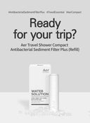 Water Solution Travel Shower Compact Refill Antibacterial Sediment Plus Filter (2pcs)