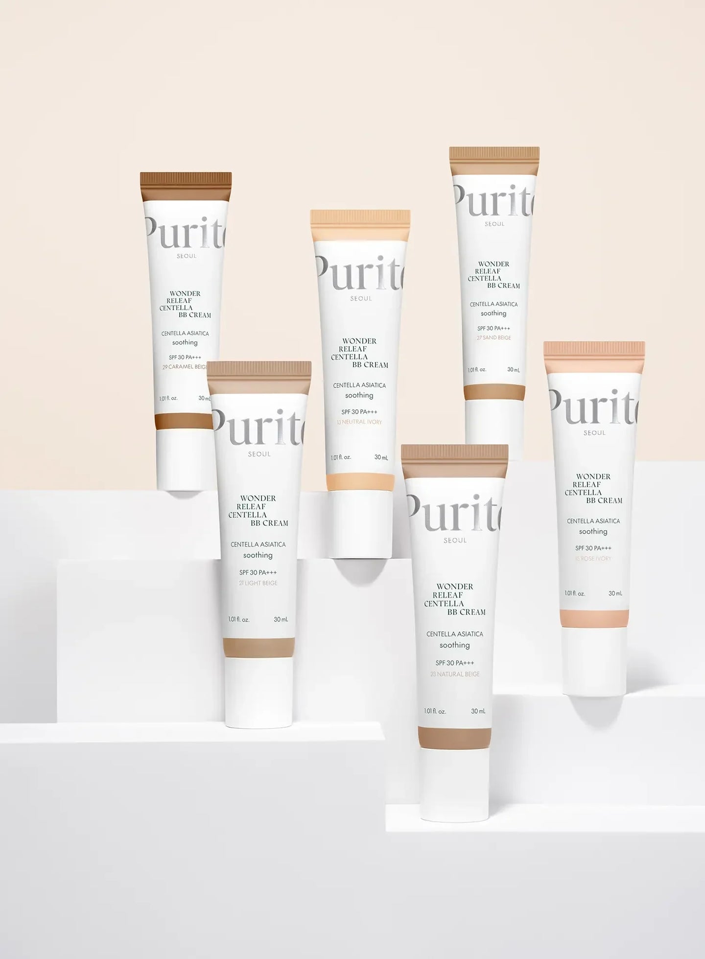 Purito Seoul Wonder Releaf Centella BB Cream tube — K-beauty calming BB cream for sensitive skin