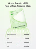 Green Tomato NMN Pore Minimizing Ampoule Mask (23g*10ea)