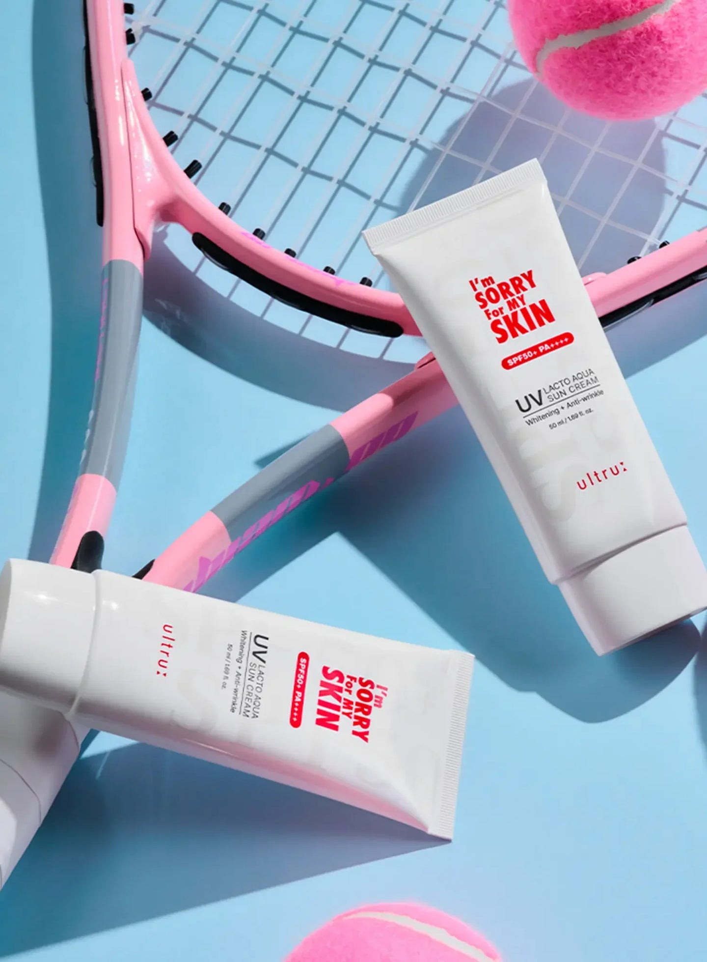 Applying lacto aqua sun cream SPF50 PA++++ for K-beauty microbiome daily sunscreen routine