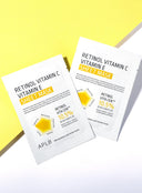 Retinol Vitamin C Vitamin E Sheet Mask Set (25ml * 10ea)