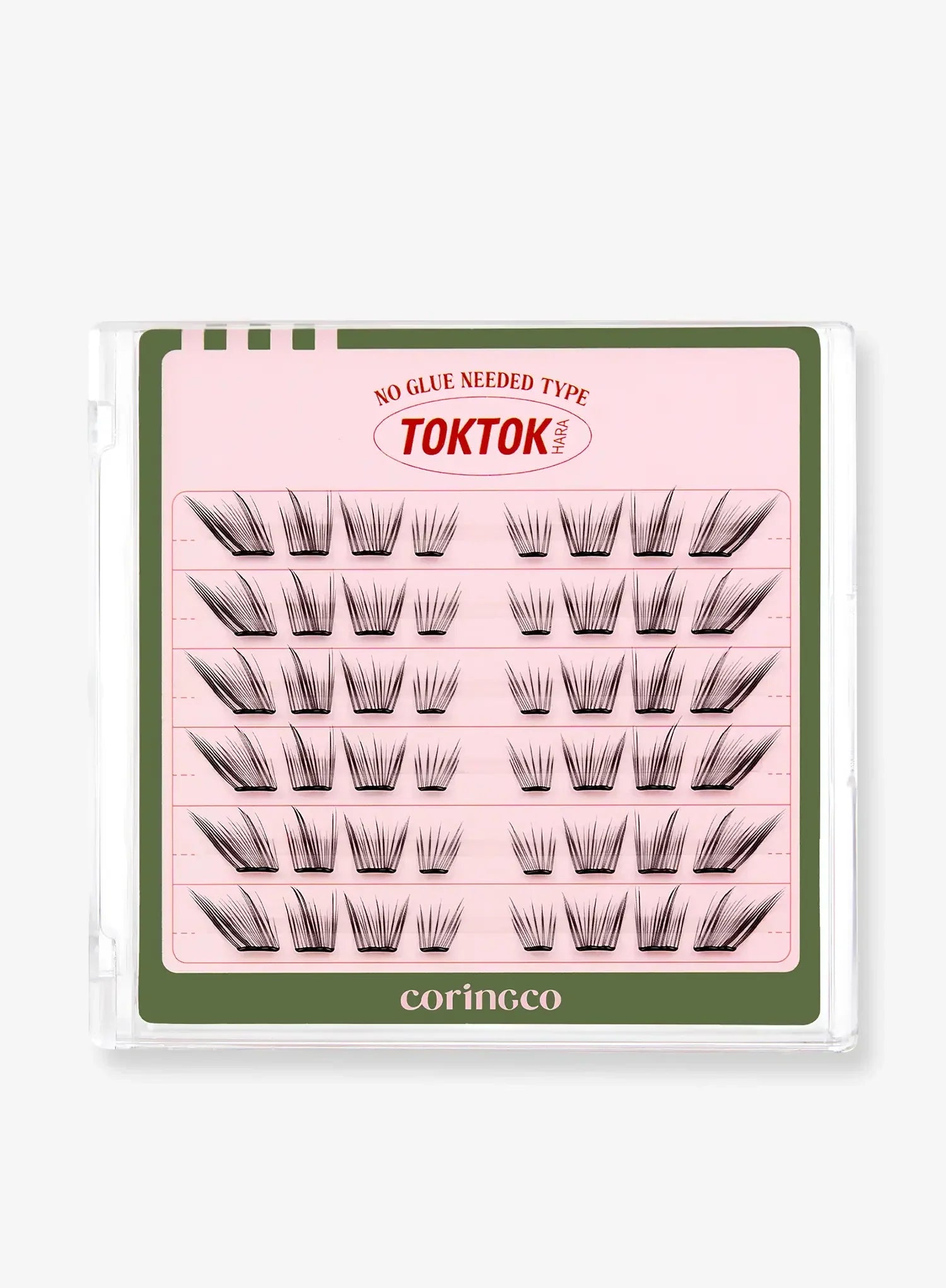 TOKTOKHARA No Glue Eyelash - Light (36pcs-90pcs)