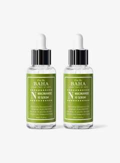 Niacinamide 10% Zinc PCA 1% Licorice Extract Hyaluronic Acid Serum Duo Set (60ml*2ea) (N60)