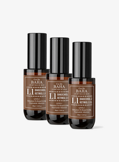 Bakuchiol 2% Retinol 0.15% Niacinamide Vitamin E Serum Trio Set (30ml*3ea) (L1)