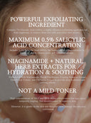 AHA 7% BHA 0.5% Exfoliating Facial Toner Trio Set (200ml*3ea) (GS)