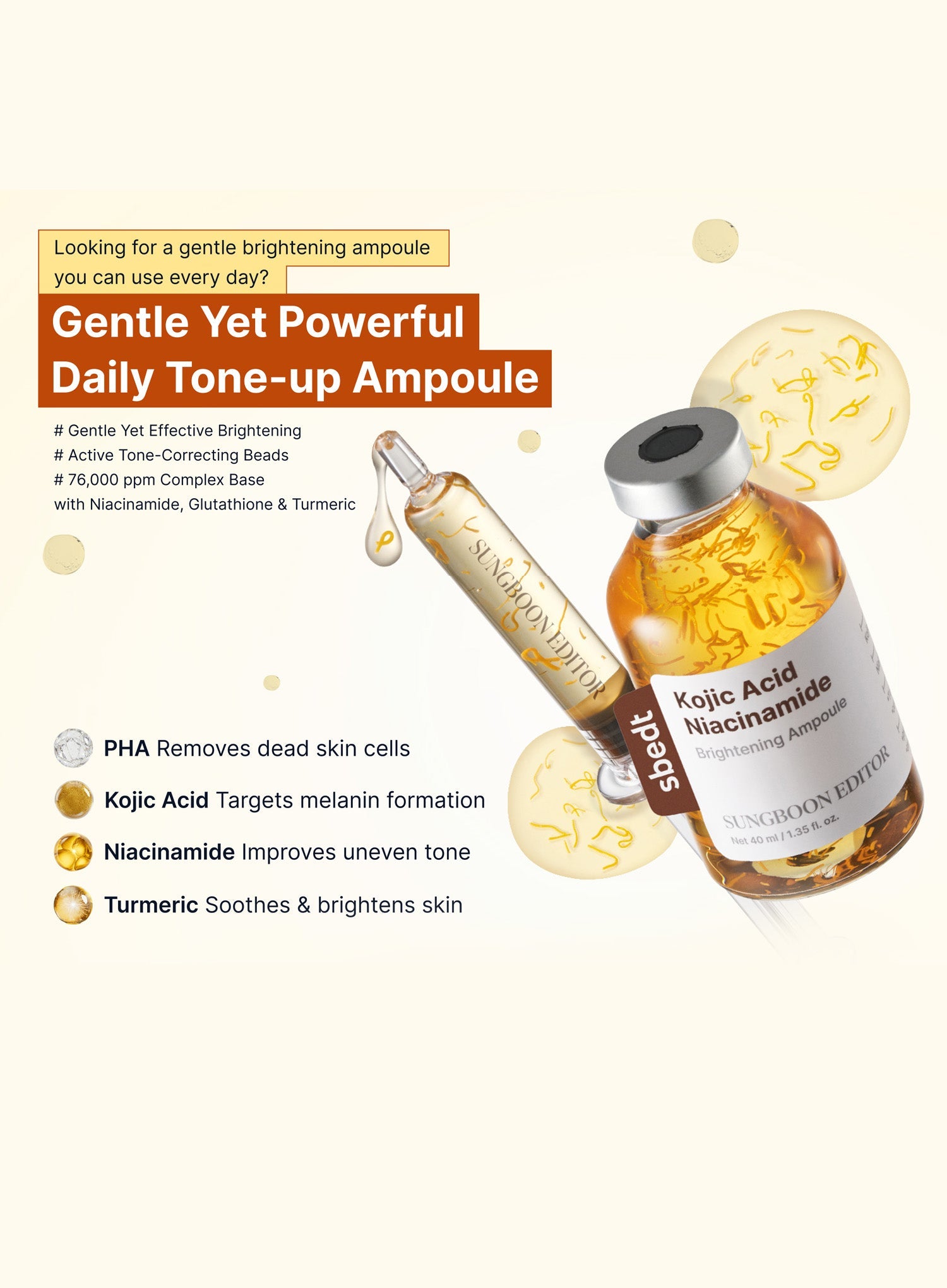 Kojic Acid Niacinamide Brightning Ampoule (40ml)