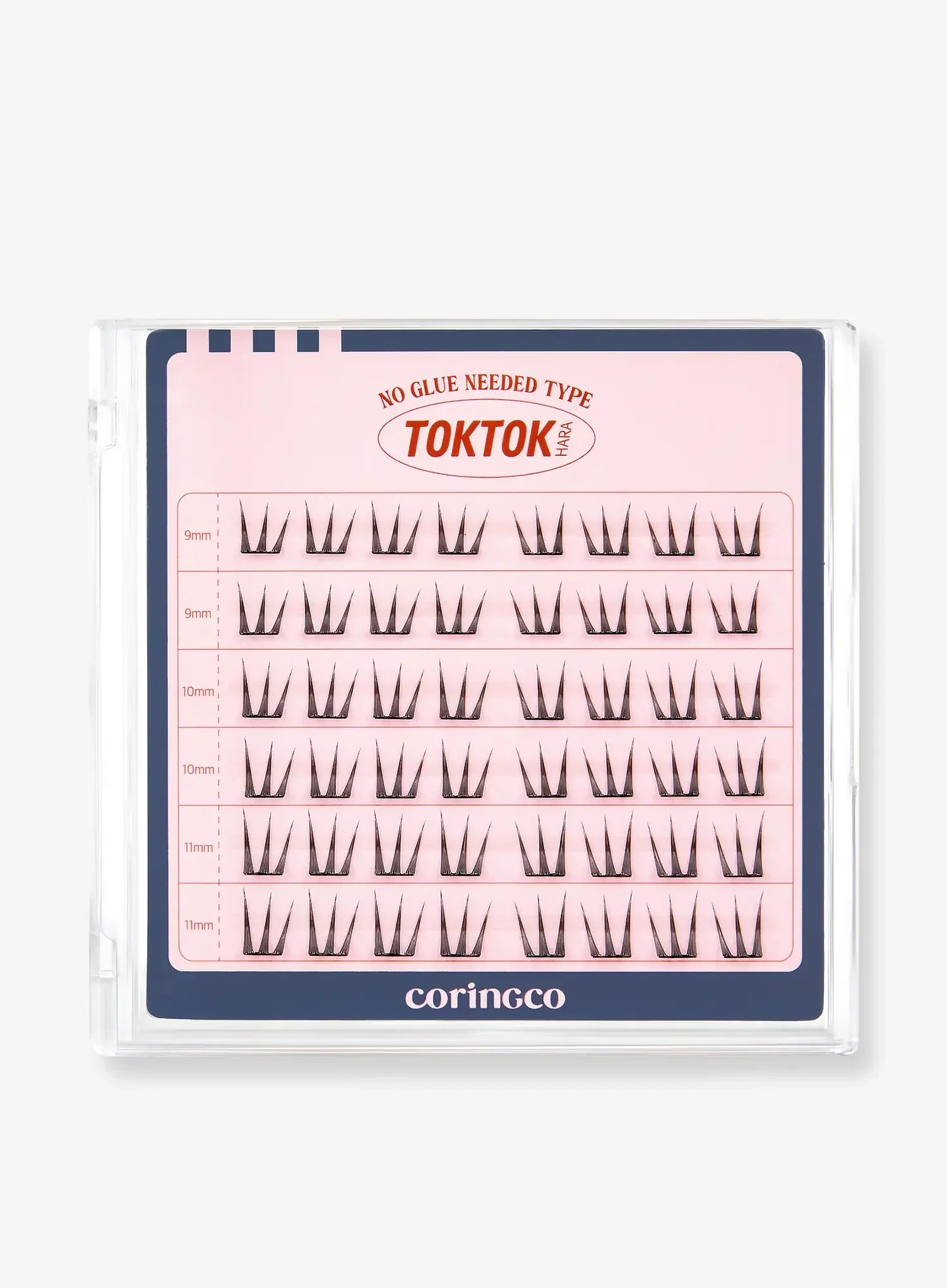 TOKTOKHARA No Glue Eyelash - Light (36pcs-90pcs)