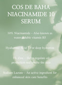 Niacinamide 10% Zinc PCA 1% Licorice Extract Hyaluronic Acid Serum 30ml (N)