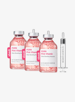 PDRN Pink Vitamin Glow Boosting Ampoule Trio Set (40ml*3ea)