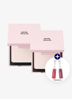 milktouch All-Day Perfect Blurring Fixing Pact Duo Set (10g × 2ea)