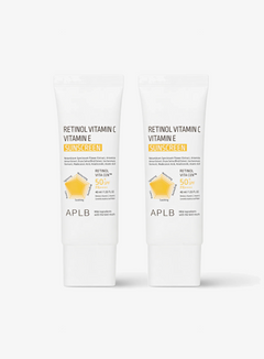 Retinol Vitamin C Vitamin E Sunscreen (SPF50+ PA++++) Duo Set (40ml*2ea)