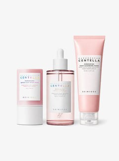 SKIN1004 Madagascar Centella Poremizing 3-Step Set – Cleansing Foam, Ampoule, Clay Stick Mask