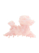Belle Hair Clip IL503 pink front view single sculptural cloud-shaped pearlescent resin claw clip on white background