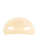Freya Hair Clip IL503 cream ivory front view closed position showing smooth arch silhouette with infinity cutout and comb teeth