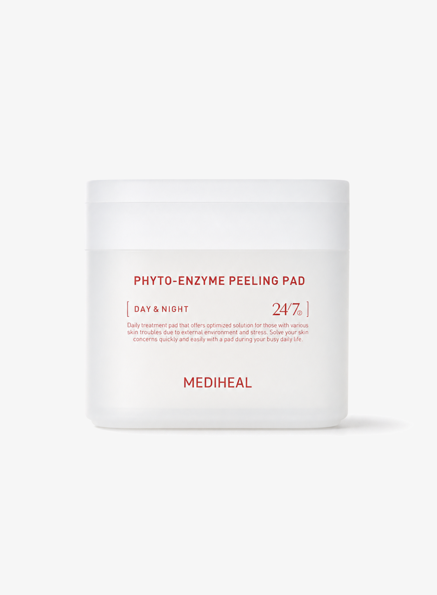 Mediheal Phyto-enzyme Peeling Pad for weekly K-beauty enzyme exfoliation on acne-prone skin