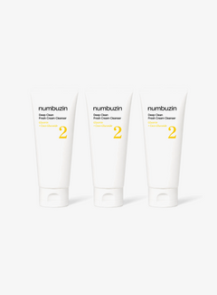 No.2 Deep Clean Fresh Cream Cleanser Trio Set (120ml*3ea)