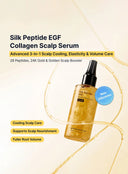 Sungboon Editor Silk Peptide EGF Collagen Shampoo & Scalp Serum Duo Set (400ml + 75ml) [+GIFT] HAIR SCRUNCHIE